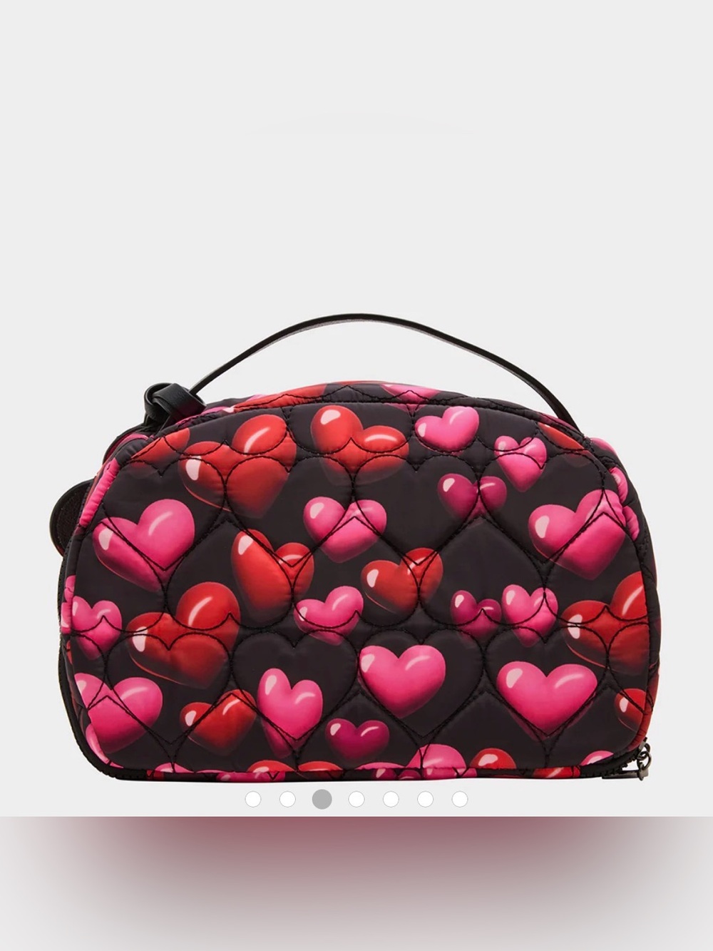 Betsey Johnson Loaf Cosmetic Case. Black/Multi. - Picture 4 of 17